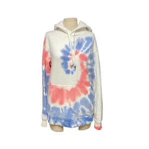 FEAT‎ BlanketBlend Tie Dye Americana Red White Blue Unisex Men's Hoodie Small